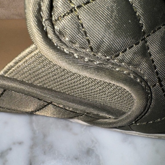 Mossimo Supply Co quilted slip on Shoes Olive color - Picture 3 of 4